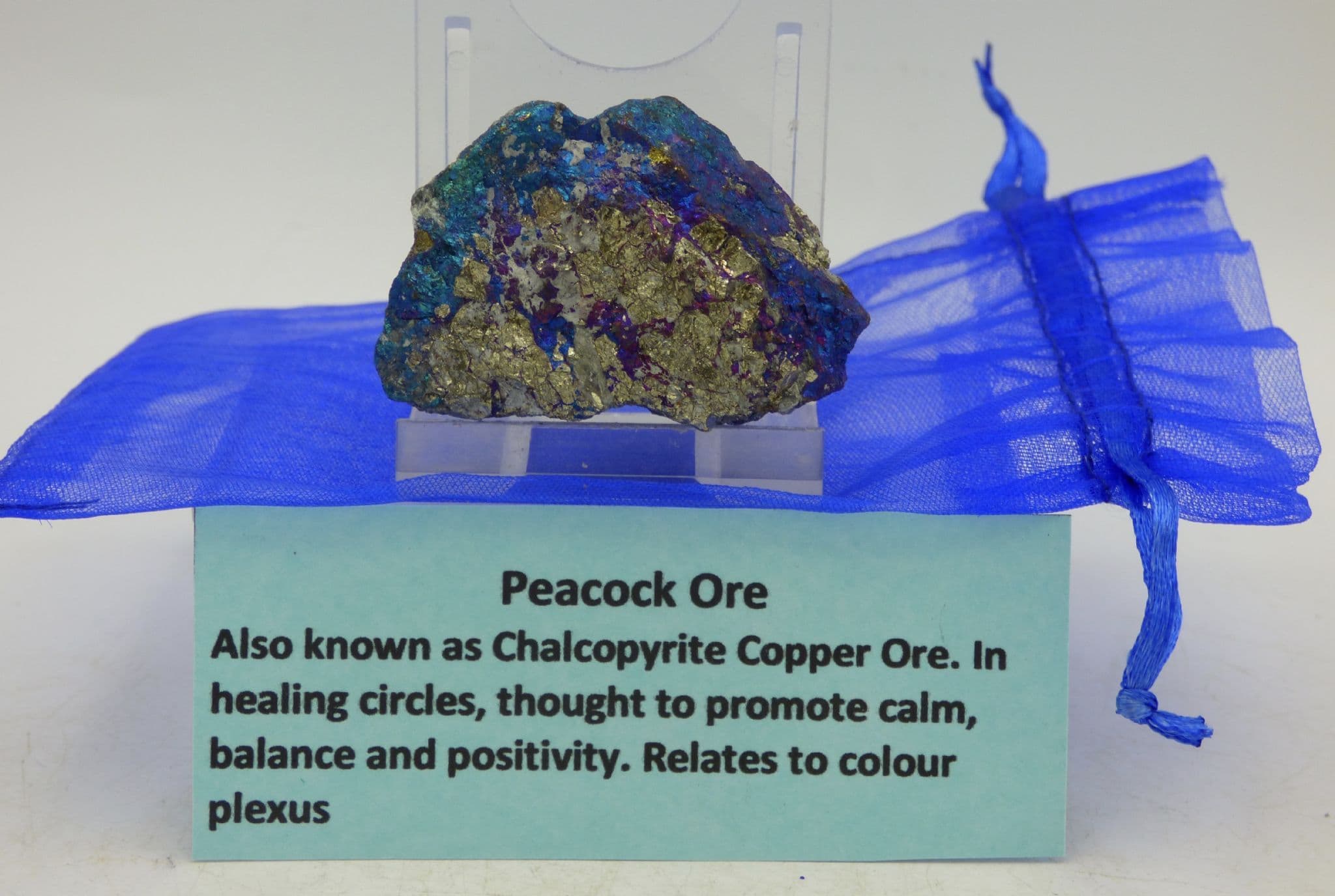 Peacock Ore Chalcopyrite + Gift Bag