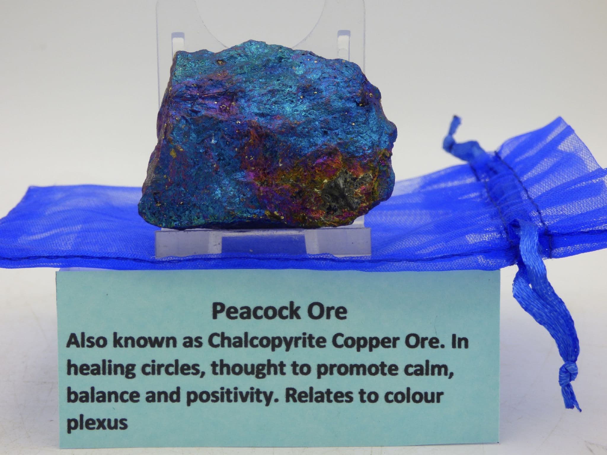 Peacock Ore Chalcopyrite + Gift Bag