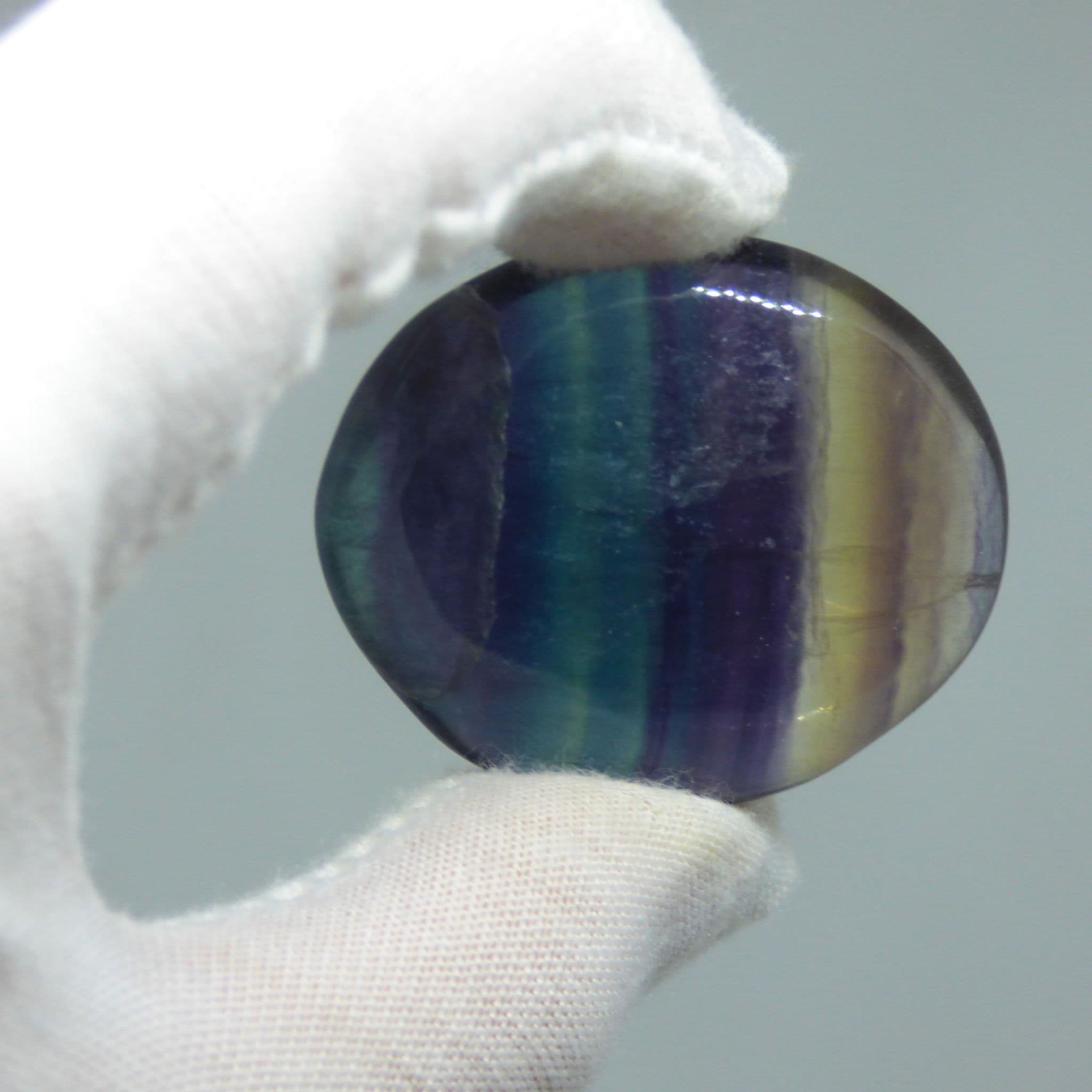 Rainbow Fluorite Palm Stone
