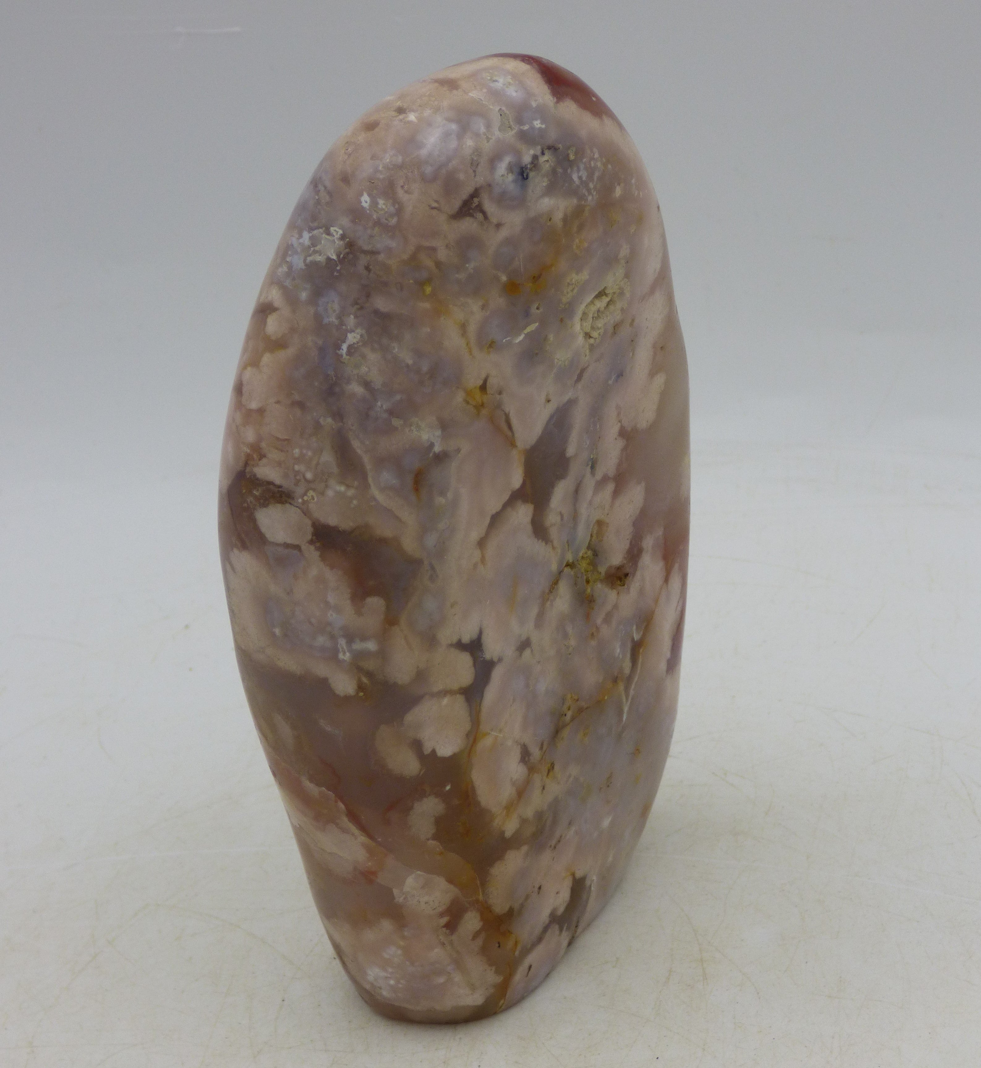 Nature Cherry Blossom Natural Agate Crystal Freeform