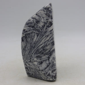 Pinolite Black White Crystal Ornamental Freeform Marble Stone Austrian