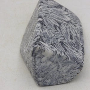 Pinolite Black White Crystal Ornamental Freeform Marble Stone Austrian