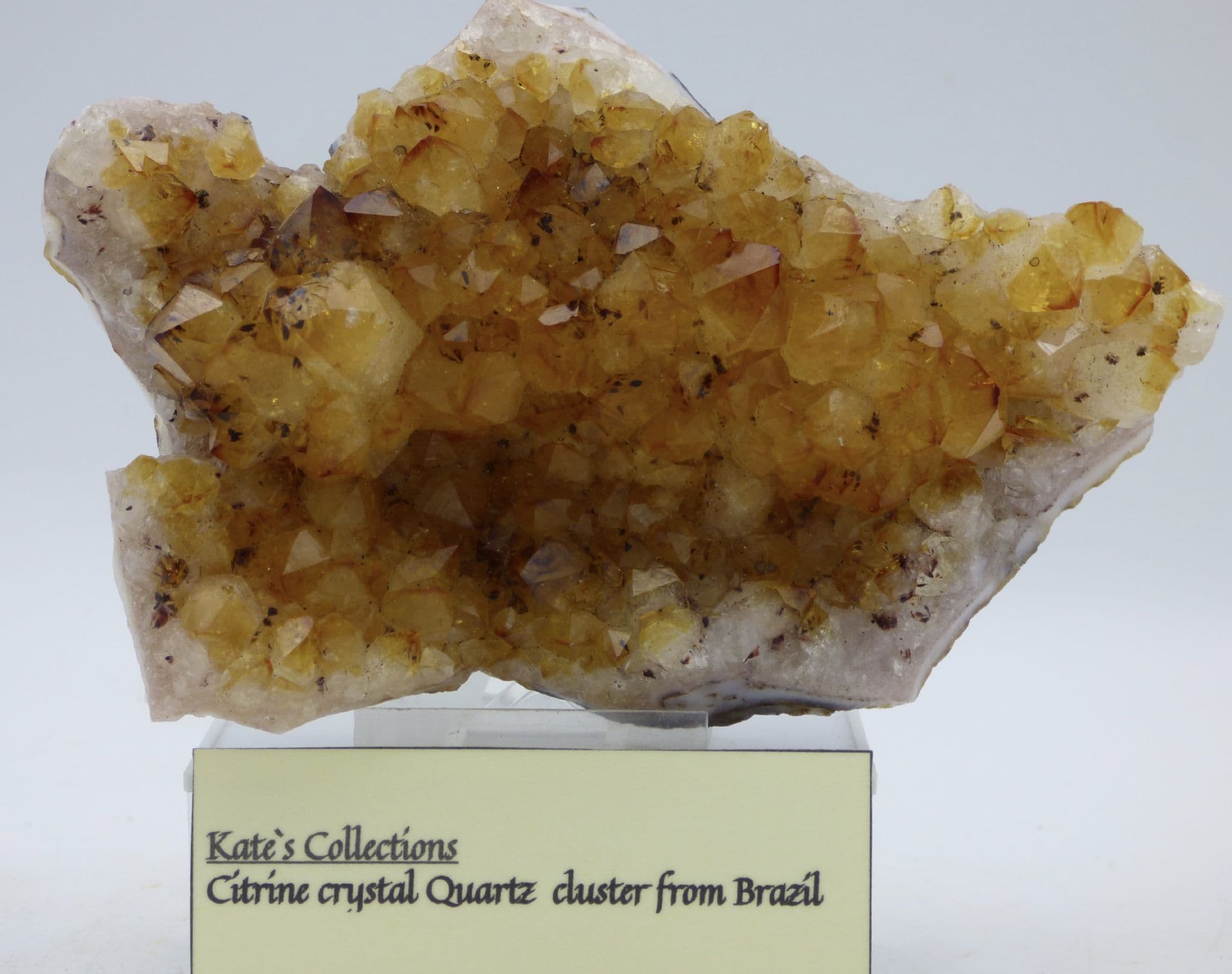 Citrine crystal cluster from Brazil 13.5 cm