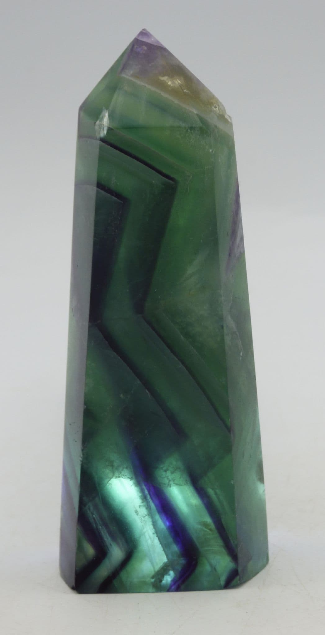 Freestanding Rainbow Fluorite Crystal Point