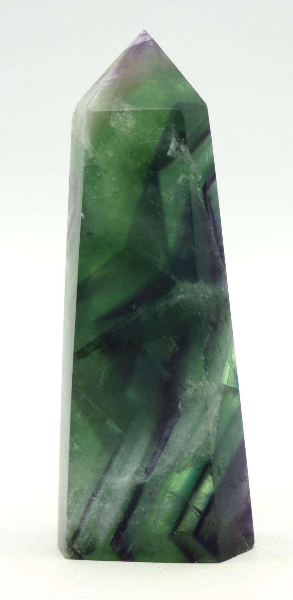 Freestanding Rainbow Fluorite Crystal Point