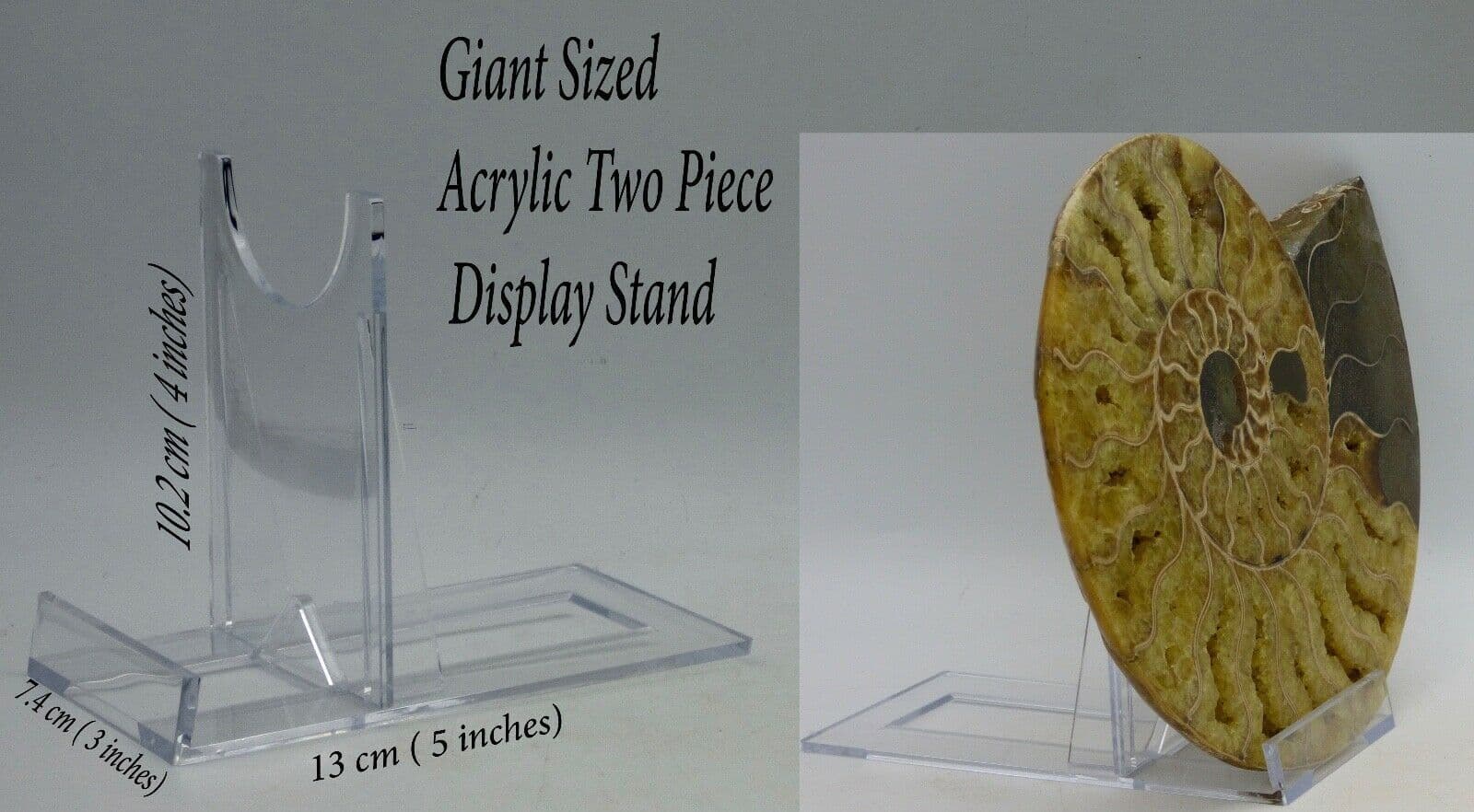 GIANT SIZE Wholesale Bulk Lot of 50 Acrylic Two-Piece Display Stands final