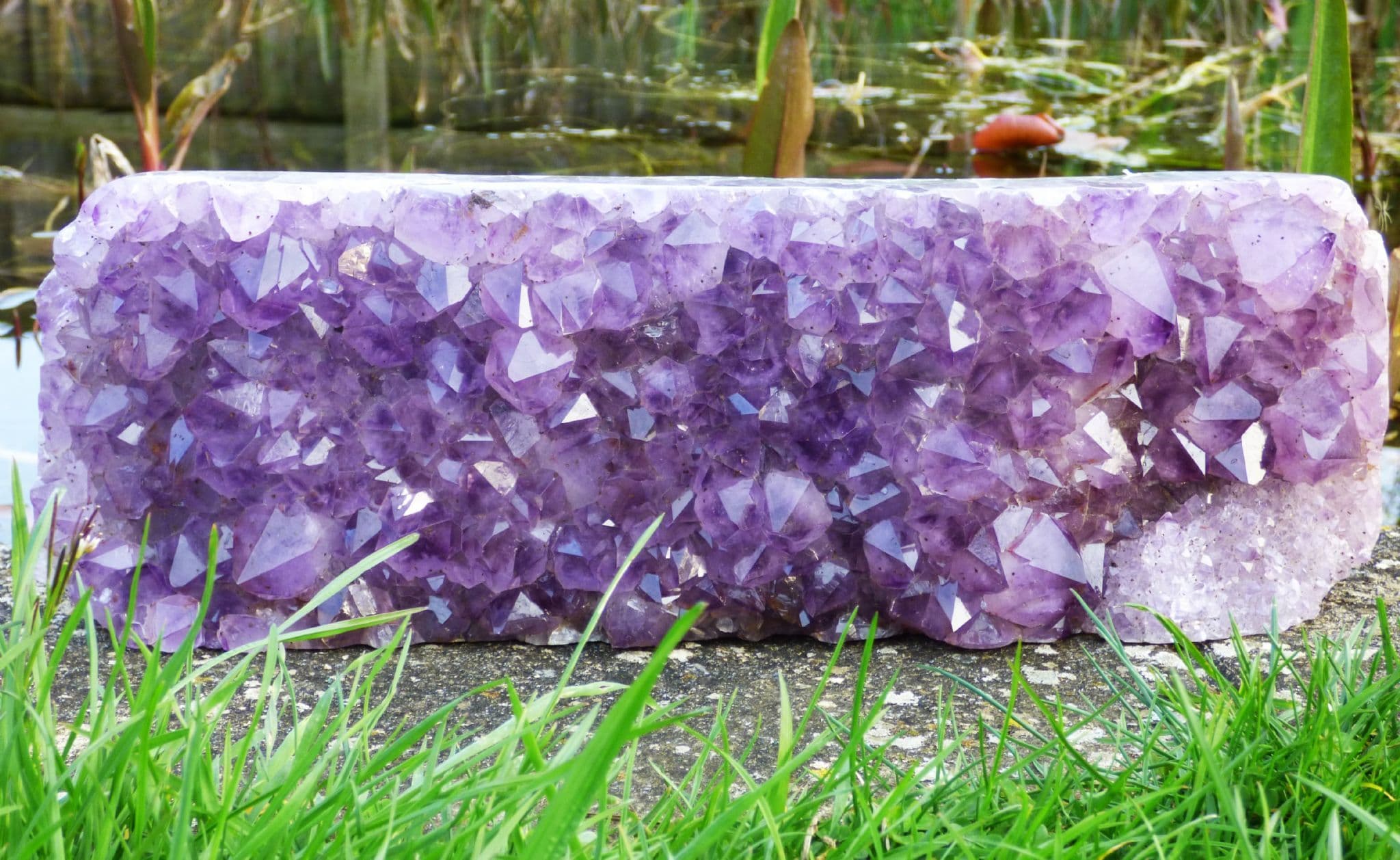 Huge Amethyst Crystal Cluster Oblong 5.5 kg 37 x 12.9 cm