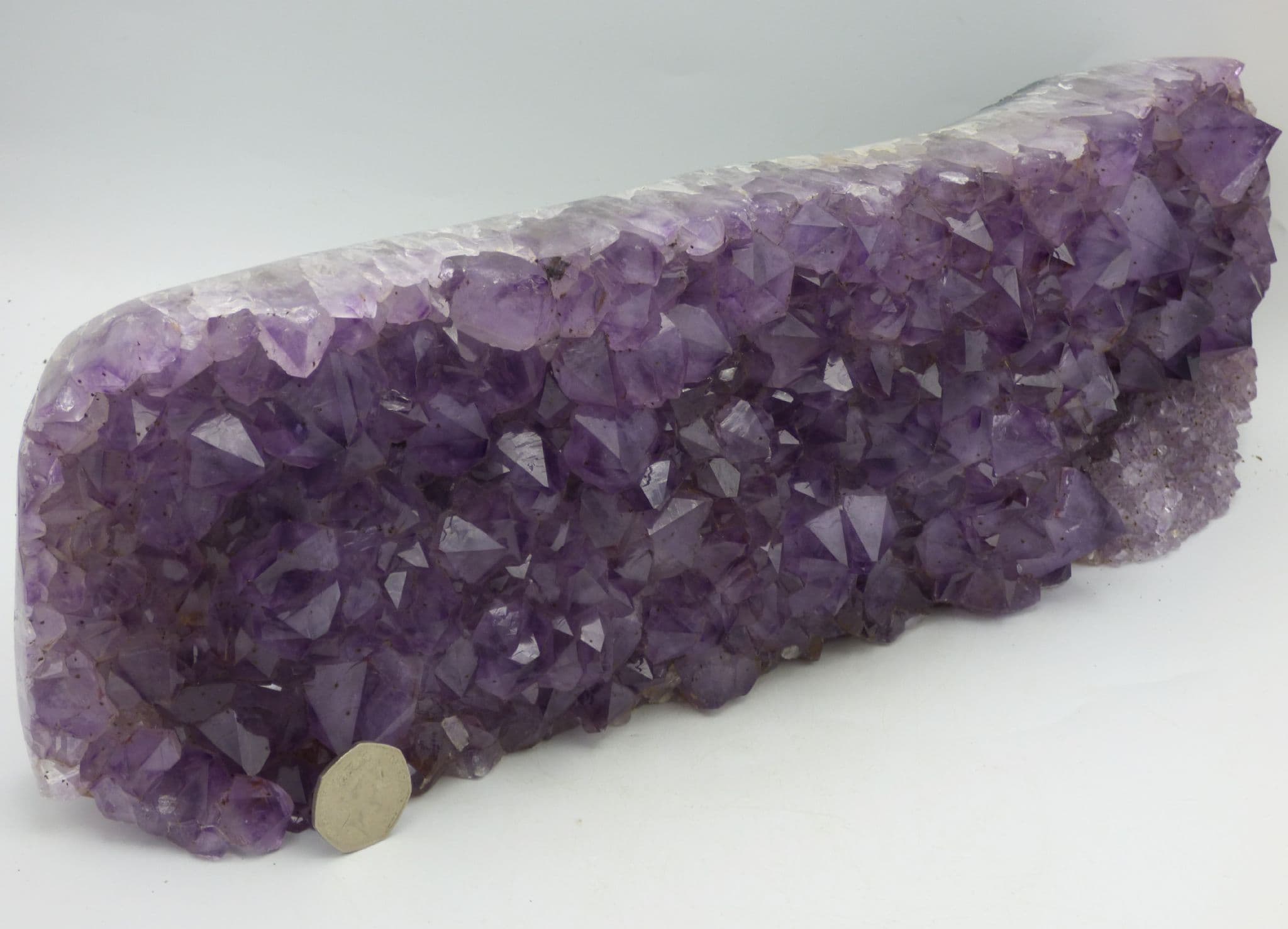 Huge Amethyst Crystal Cluster Oblong 5.5 kg 37 x 12.9 cm