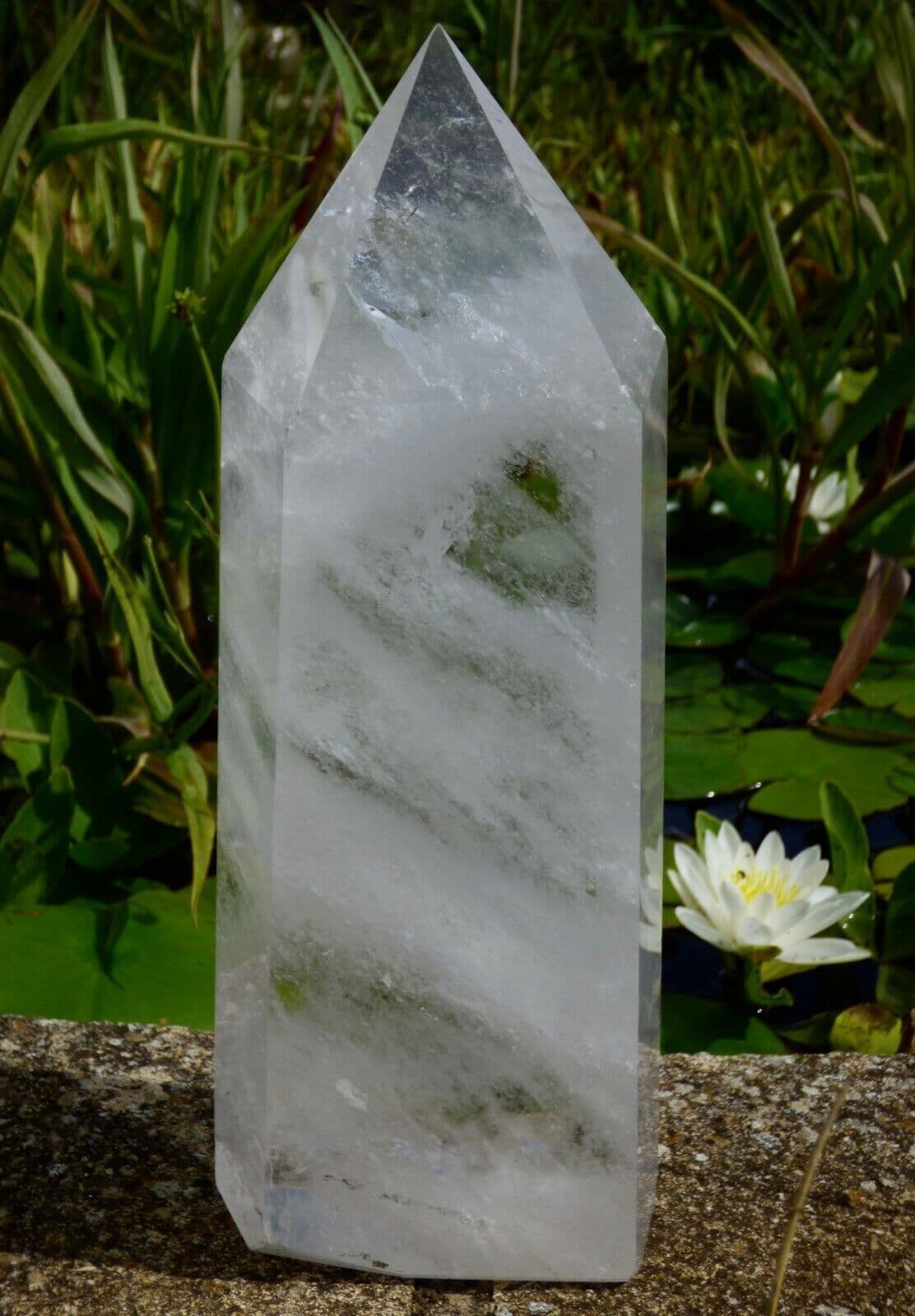 Large 3.5 kg 27 cm Tall Natural Crystal Quartz Freestanding Point