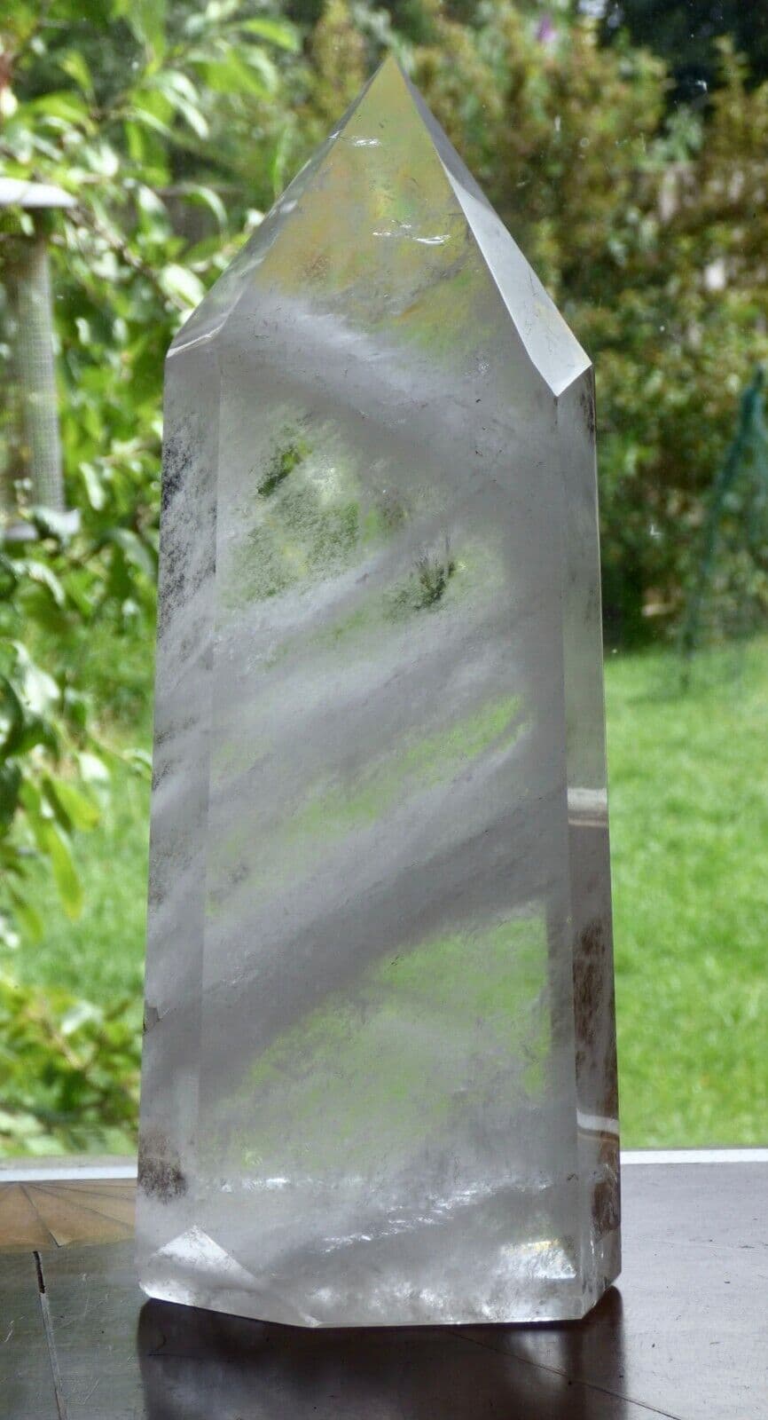 Large 3.5 kg 27 cm Tall Natural Crystal Quartz Freestanding Point