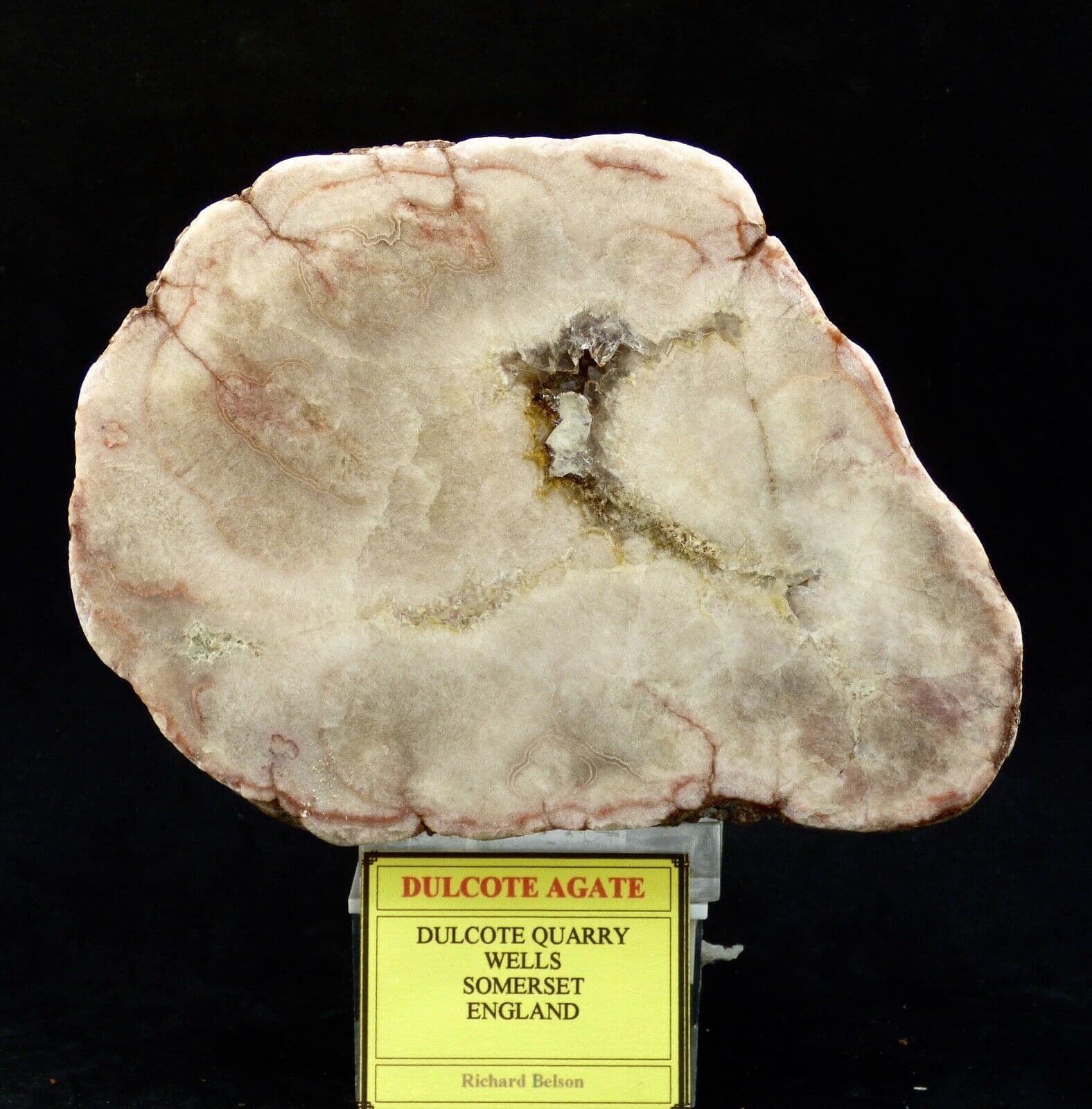 Large  Half Nodule of Dulcote Agate- Mendips, Somerset 14 x 10 cm 1 kg