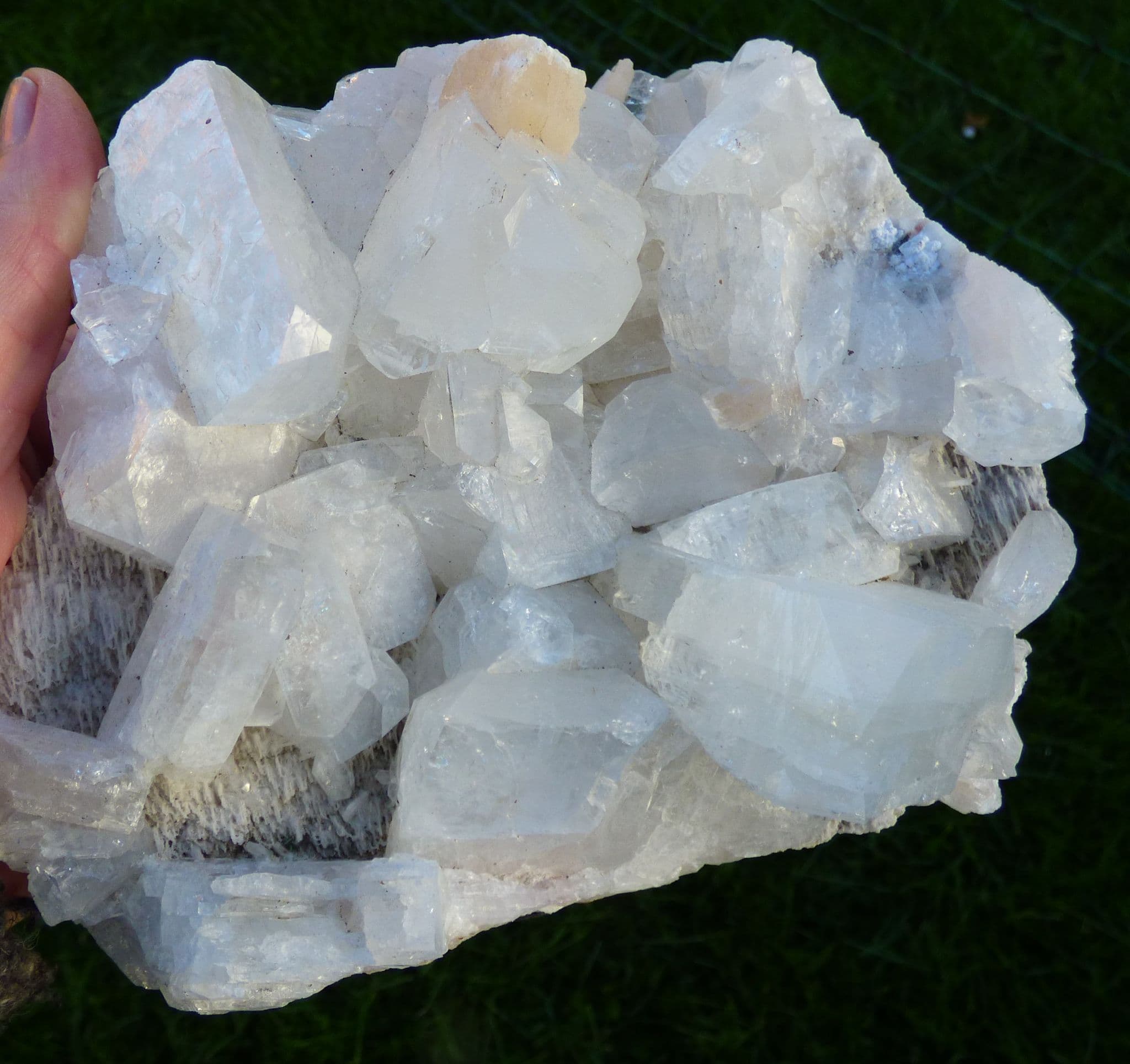 Large Natural Zeolite Crystal Cluster 1.3 kg   + Display Stand