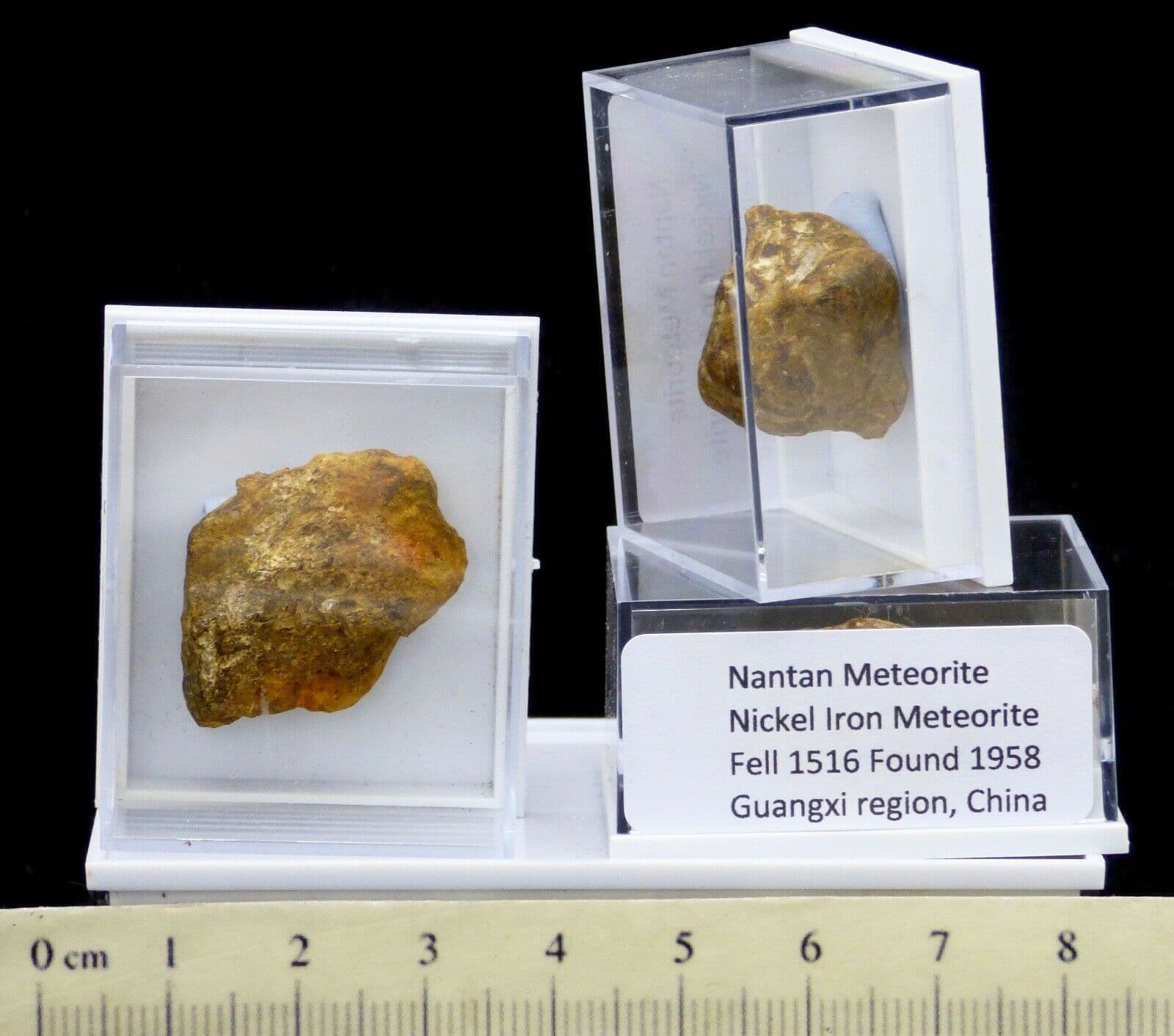 Nandan  Meteorite 8 to 9 gms  in Collectors Box x 1 Educational Gift Idea