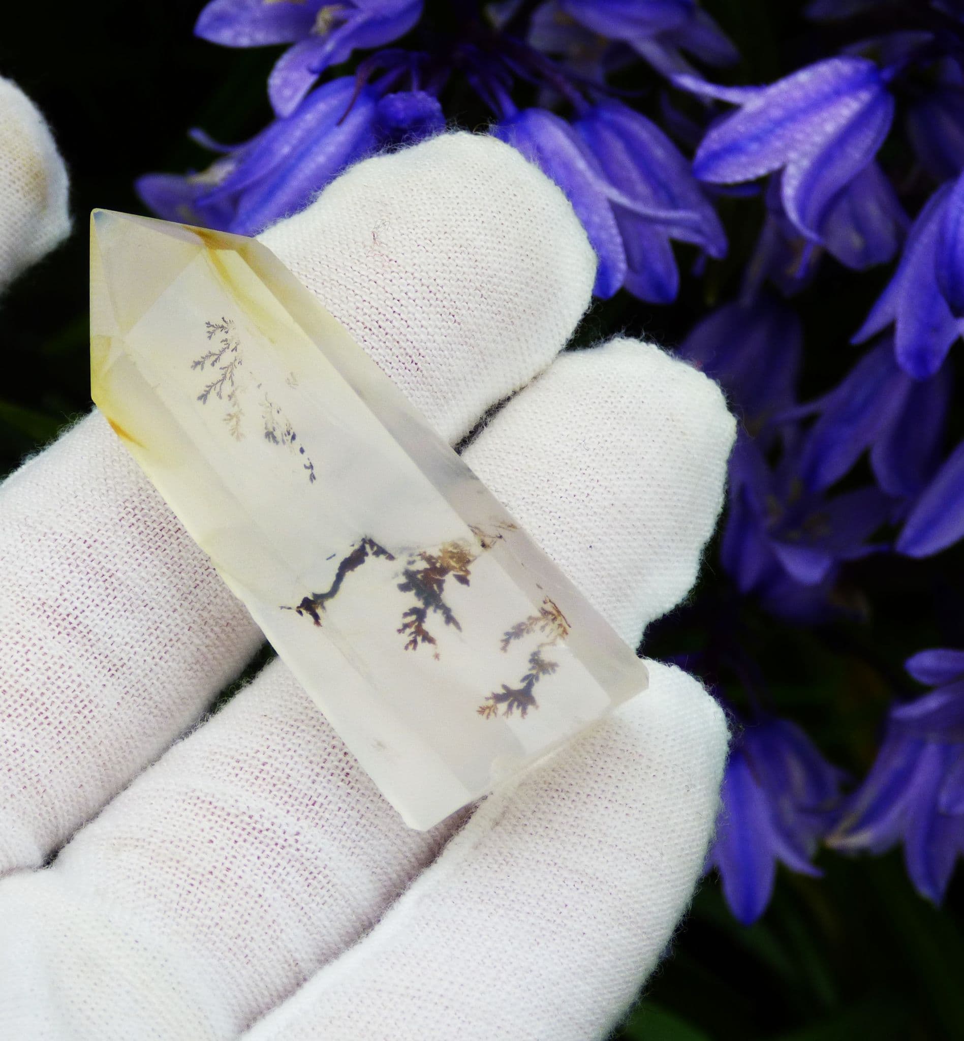 Natural Dendritic Crystal Quartz Point