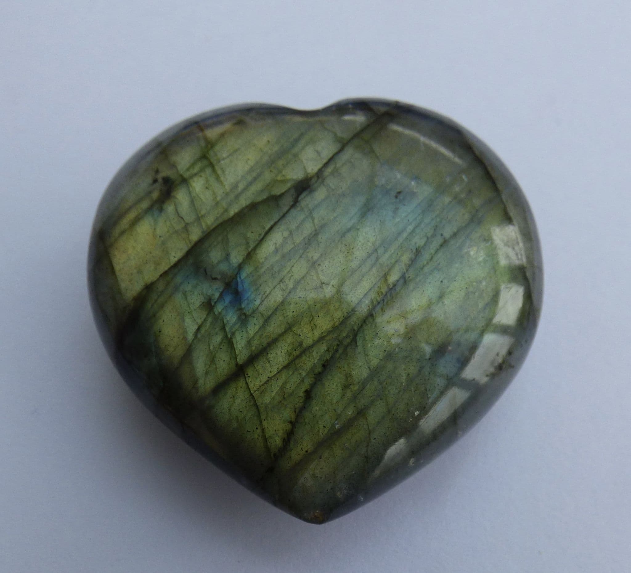 Small Labradorite Crystal Heart