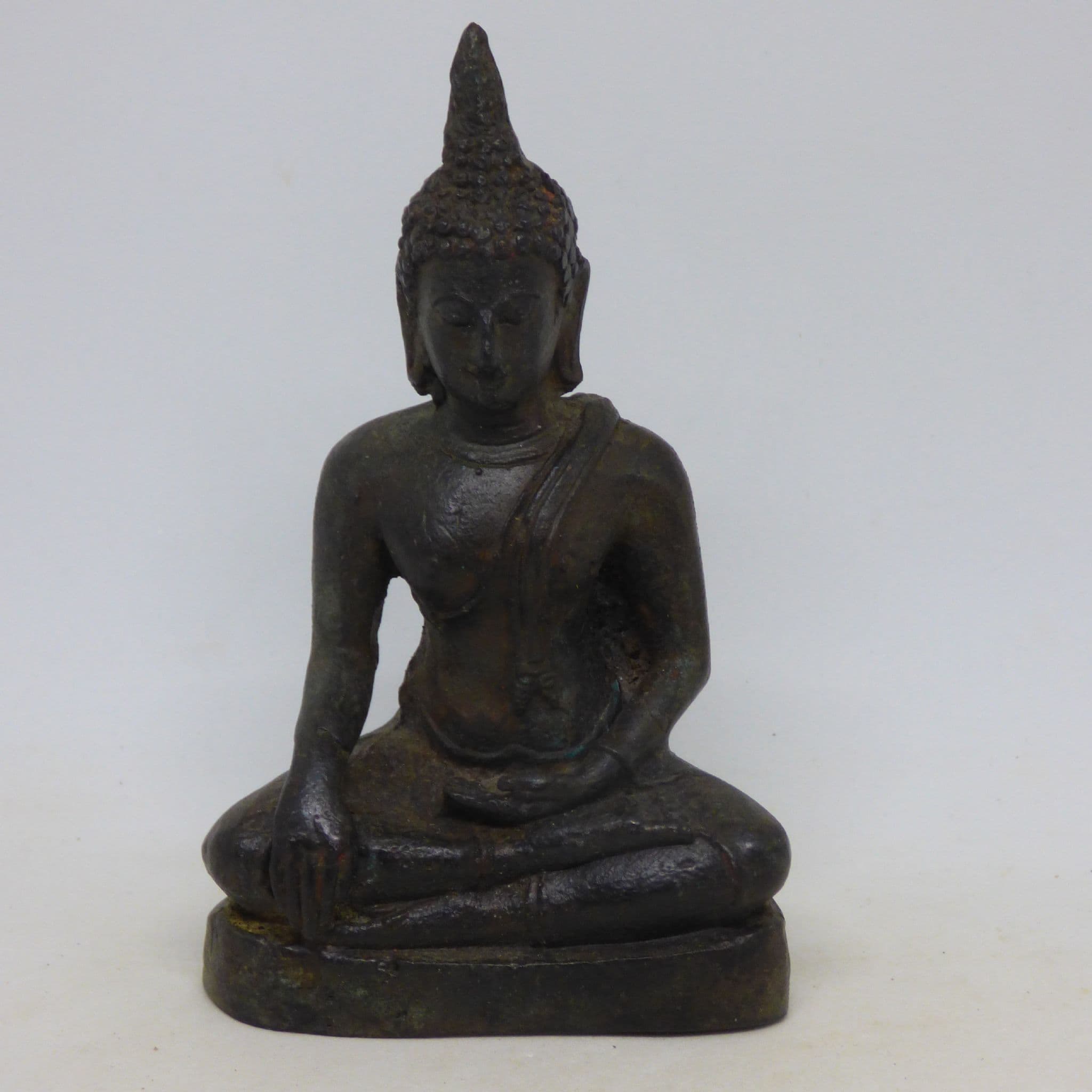 Thai Style Bronze  Buddha Statue 11.8 x7 cm