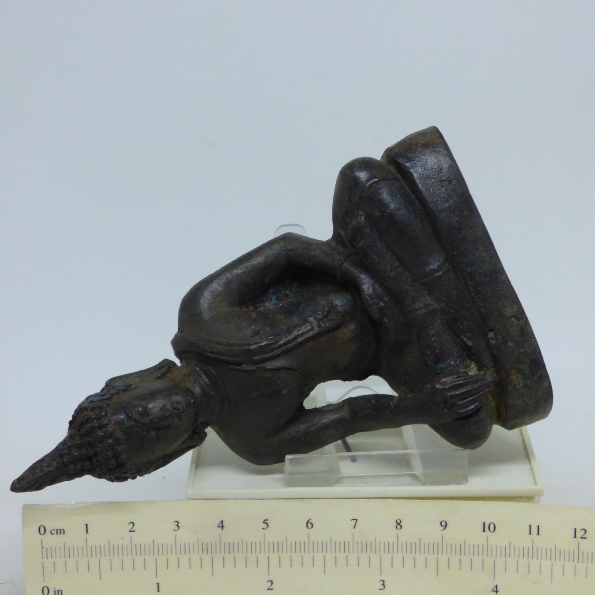 Thai Style Bronze  Buddha Statue 11.8 x7 cm